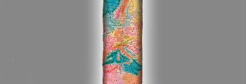 Bild einer bunten Kone. Die Farben zeigen die Umrisse von Europa, Deutschland zentral in der Mitte.